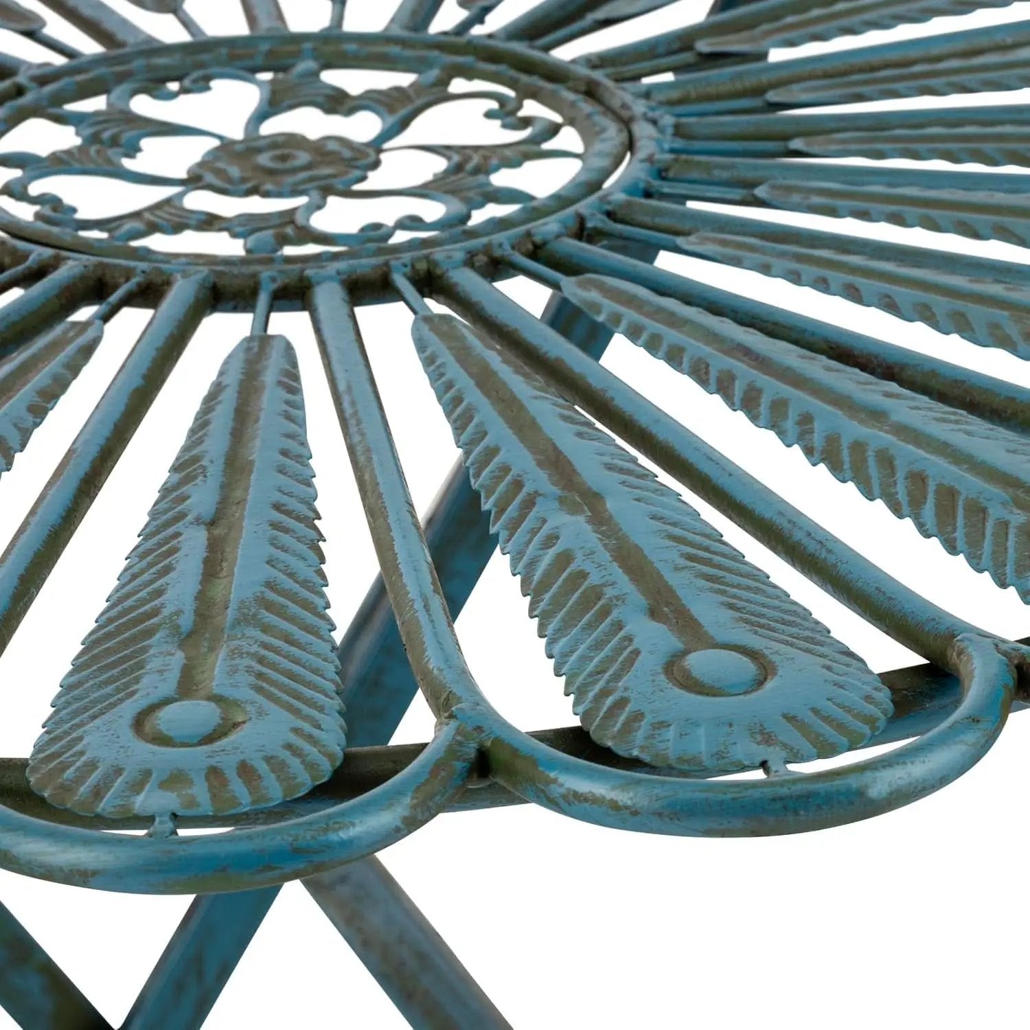 Bistro Set 3 Piece Light Blue Outdoor Patio Furniture from PriceLows™