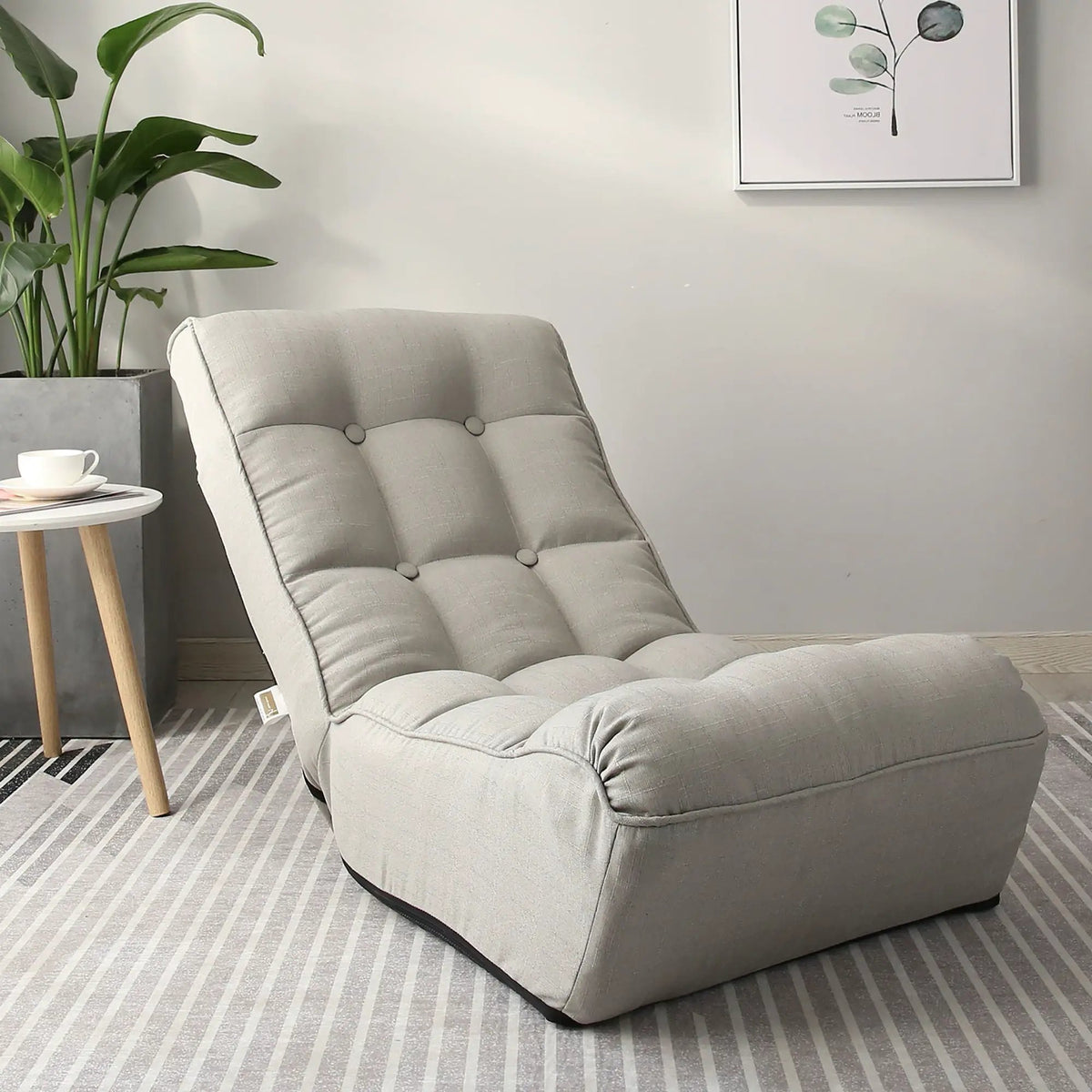 Reclining Floor Chair | Spring Supported | Foldable Base