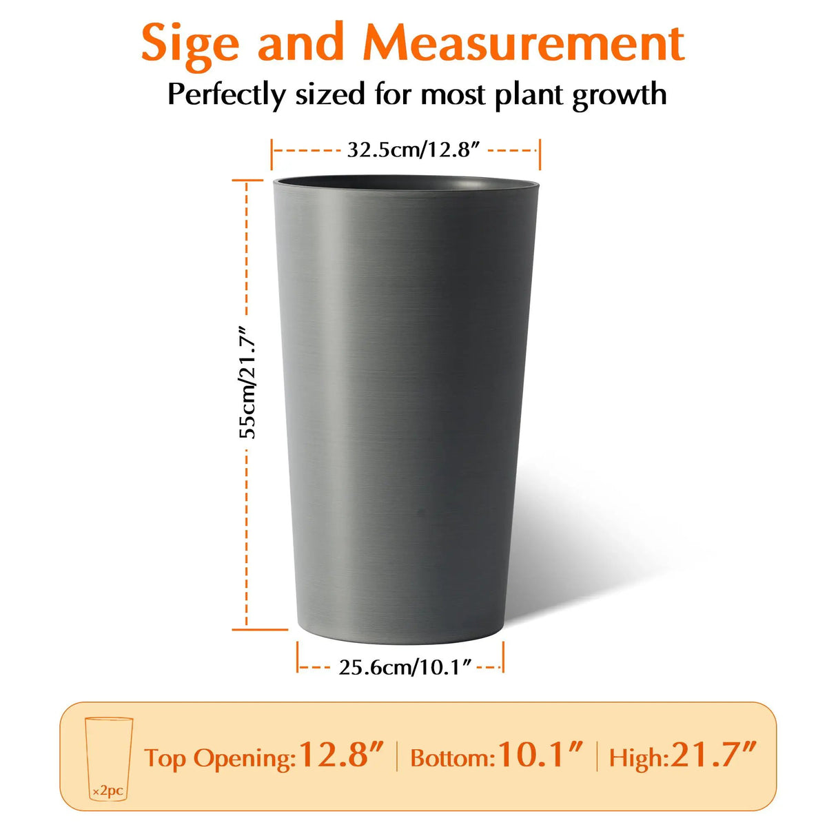 Outdoor Planters | UV Resistant | Shatterproof Polypropylene