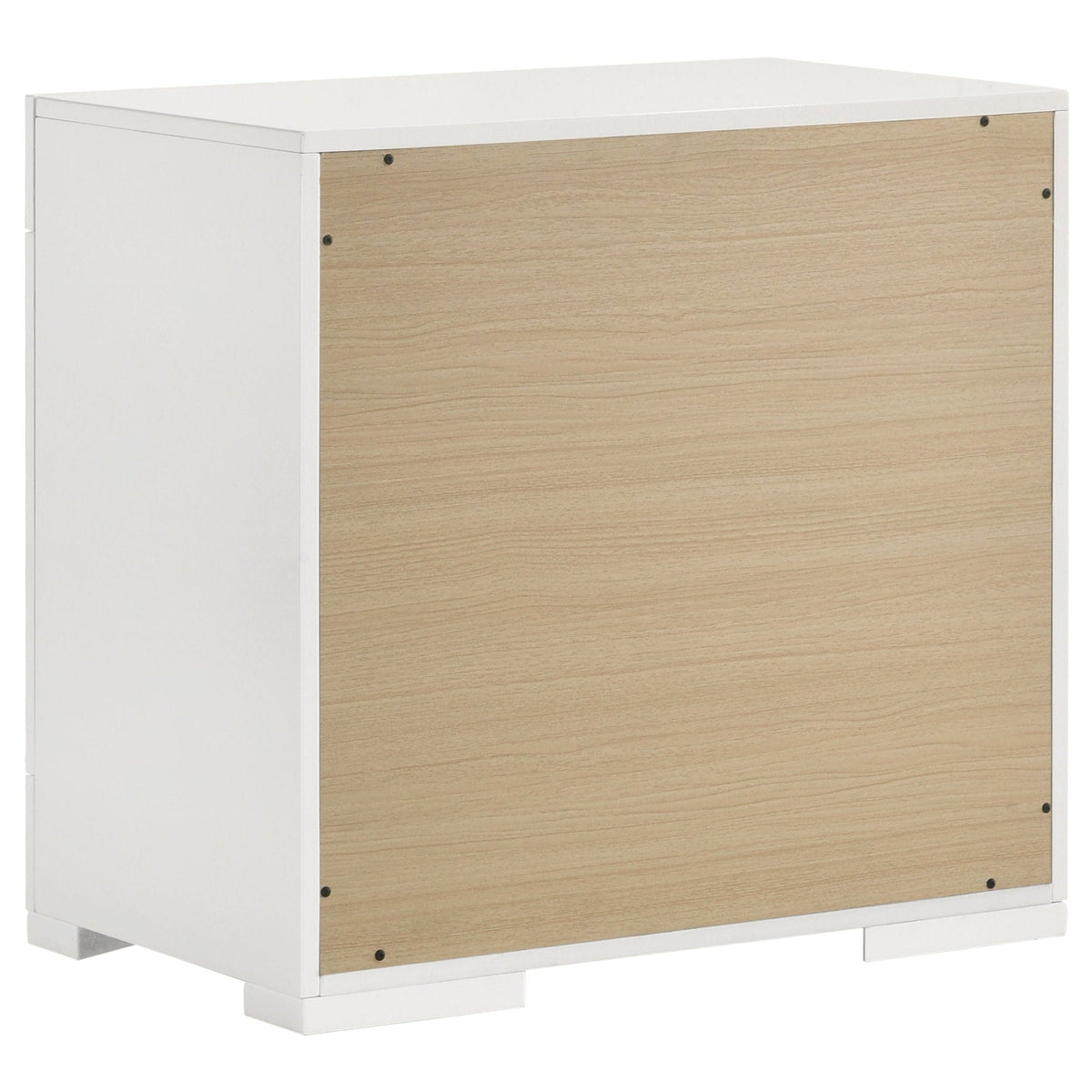 Ives 2-drawer Nightstand Bedside Table White High Gloss | 25.5 x 15.5 x 24.5 in | 2-Drawer | Bedroom