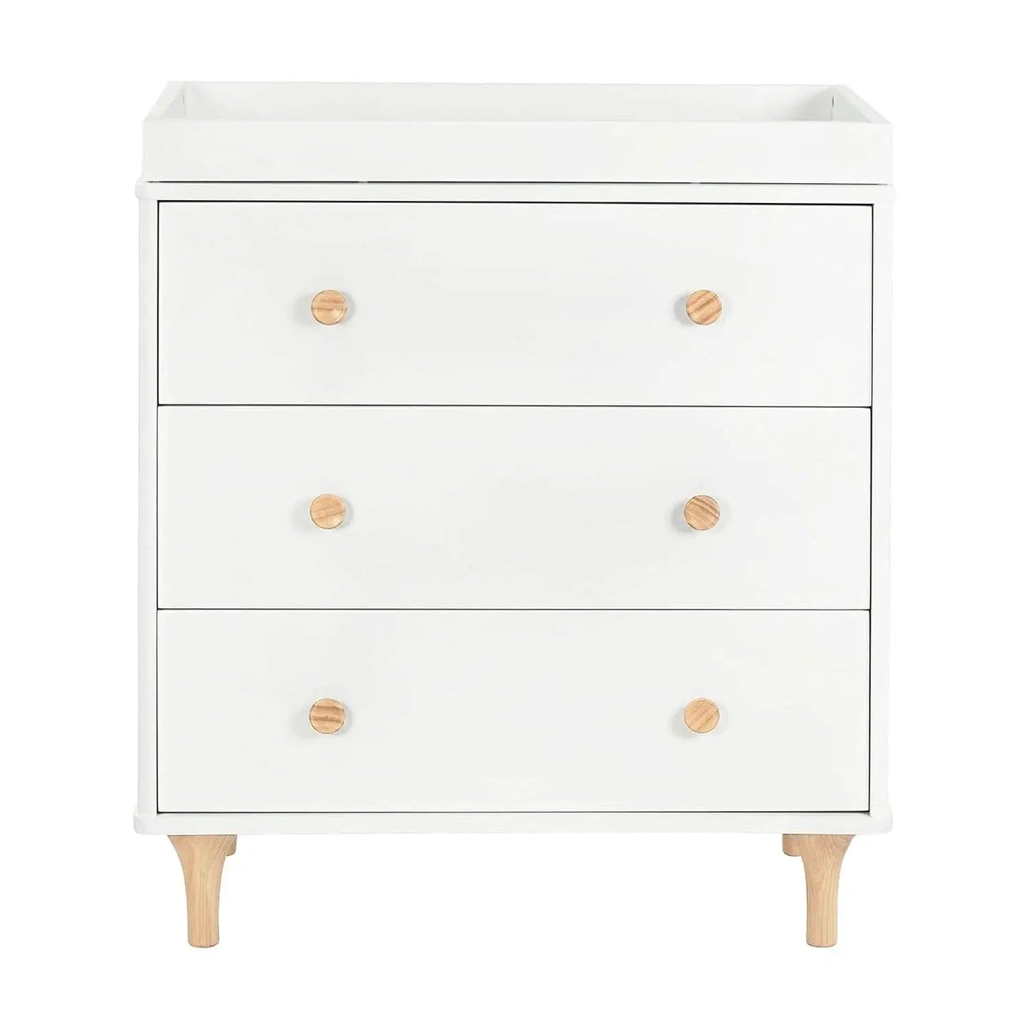 Lolly 3 Drawer Changer Dresser Removable Changing Tray White from PriceLows™