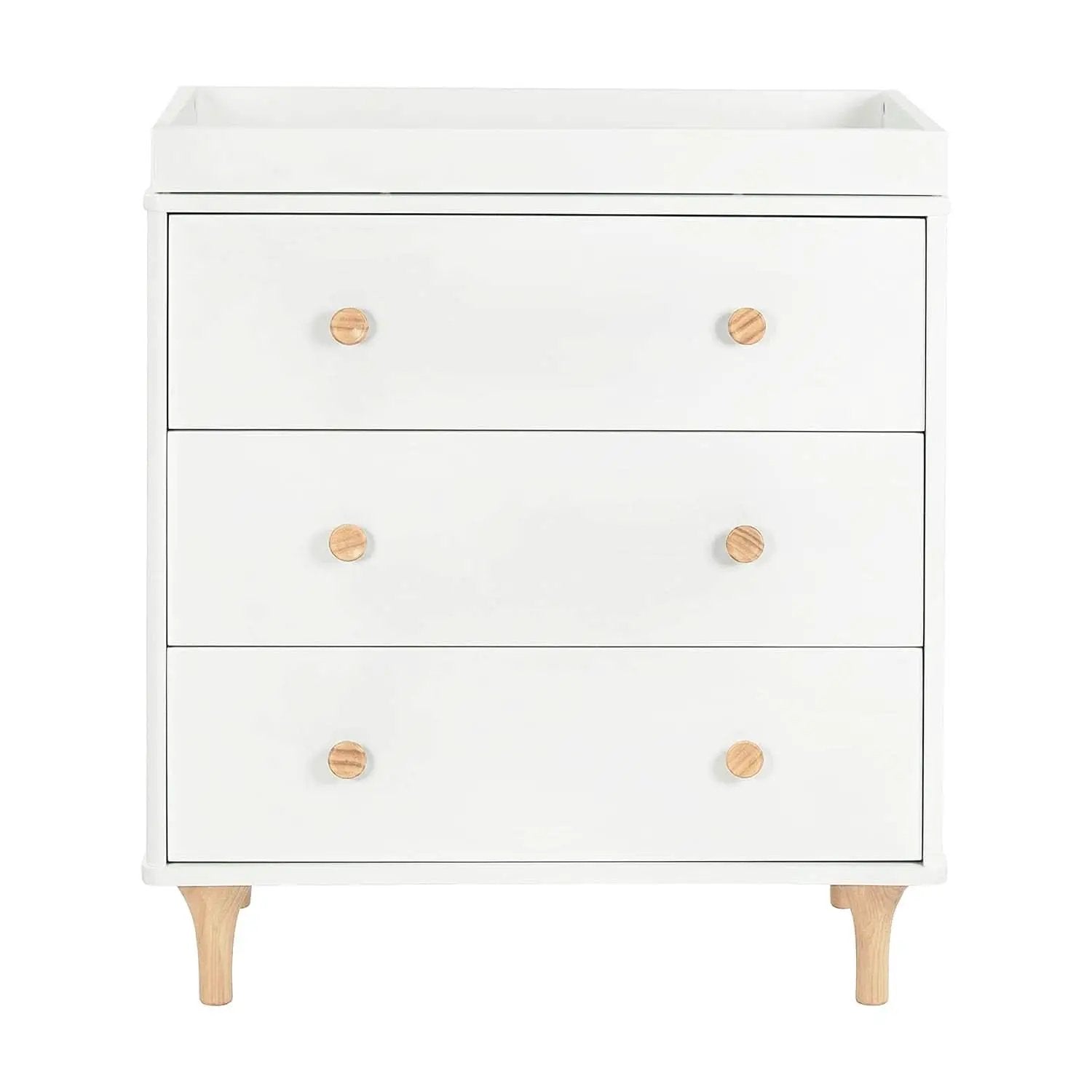 Lolly 3 Drawer Changer Dresser Removable Changing Tray White from PriceLows™