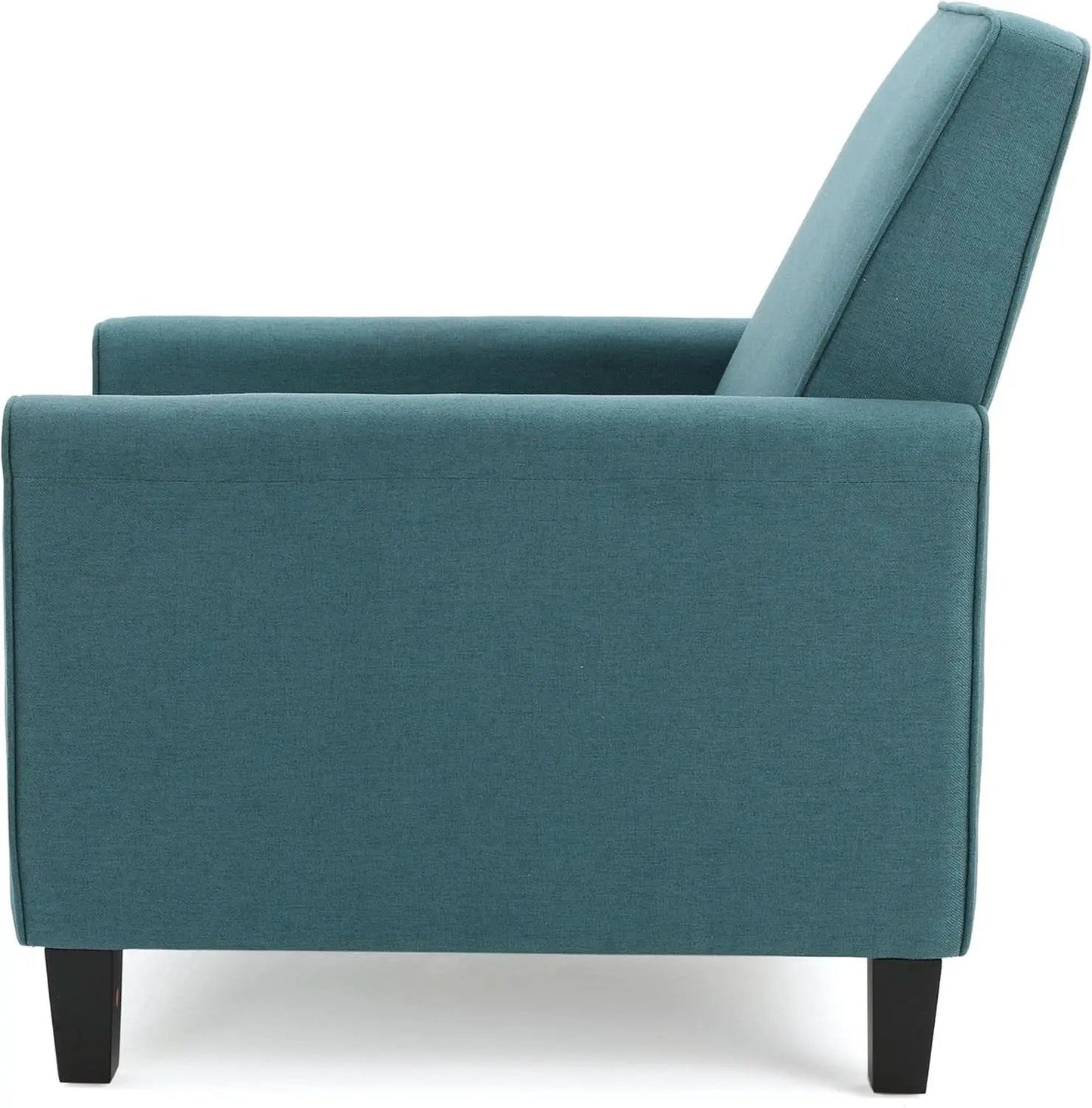 Dark Teal Fabric Recliner Club Chair 26.75W 36.25H from PriceLows™