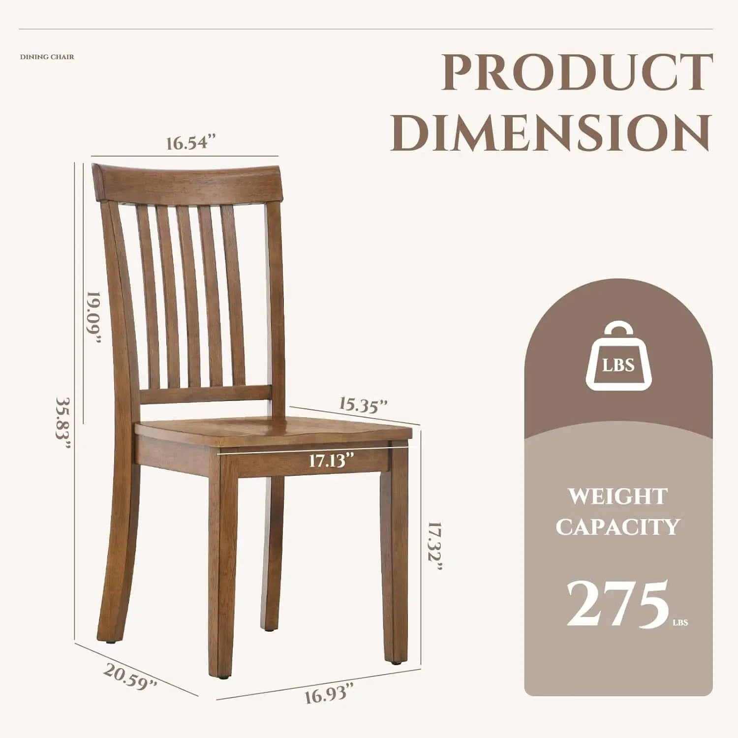Windsor Spindle Back Dining Chairs Set Of 6 In Light Brown from PriceLows™