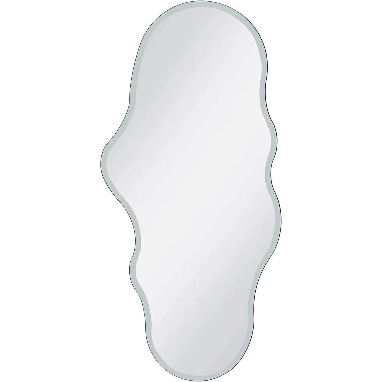 Full Length Wall Mounted Mirror 47x23 Frameless White from PriceLows™