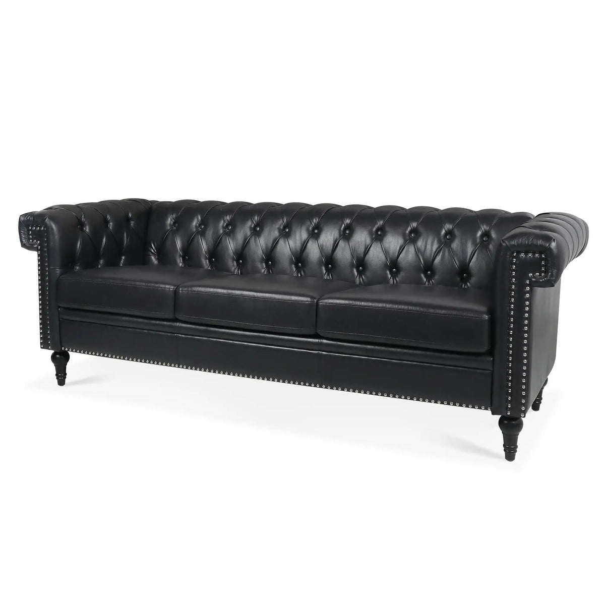 3 Seater Sofa | Square Arm Frame | Removable Cushions | High Density Fill