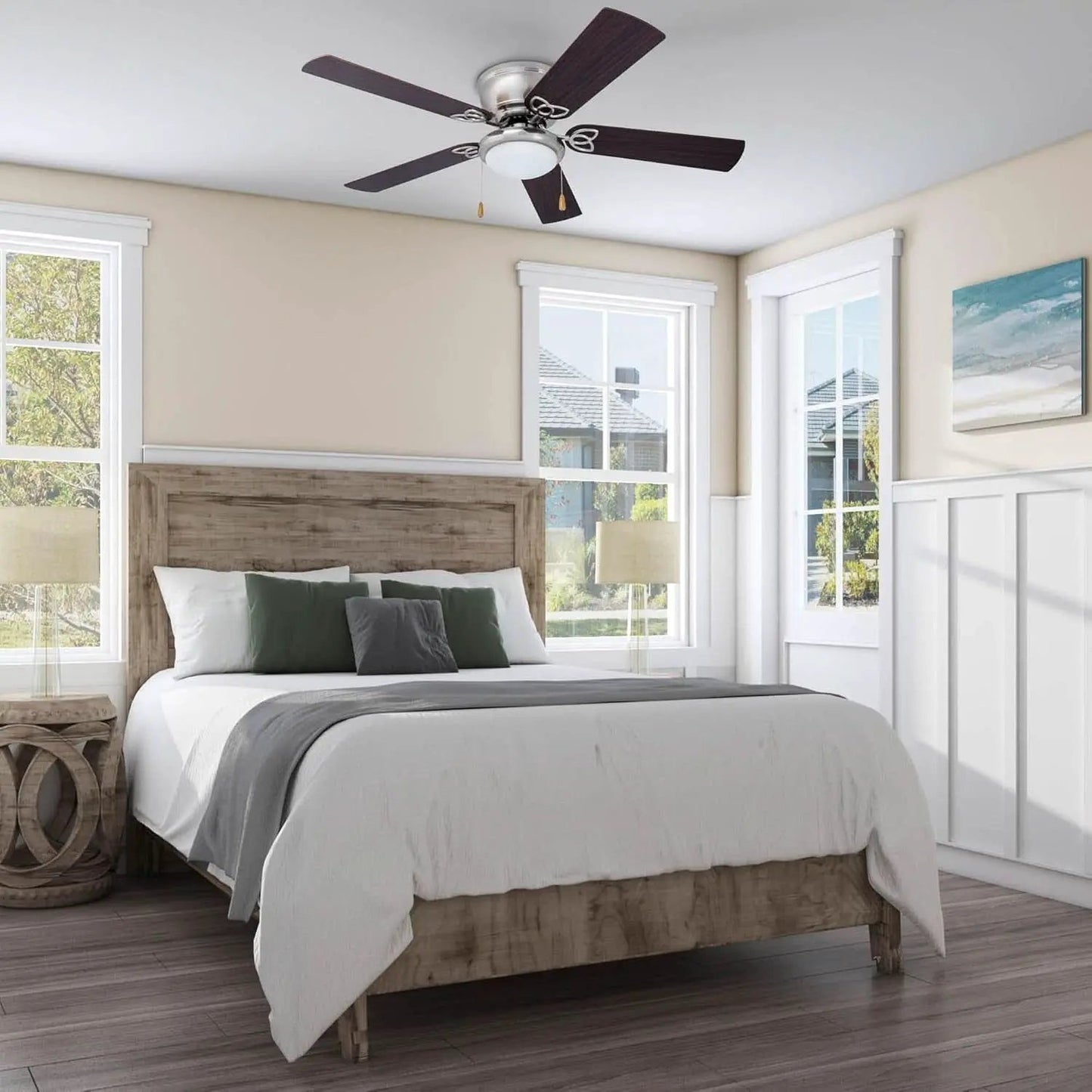 52 Inch Energy Efficient Ceiling Fan LED Lighting Remote from PriceLows™