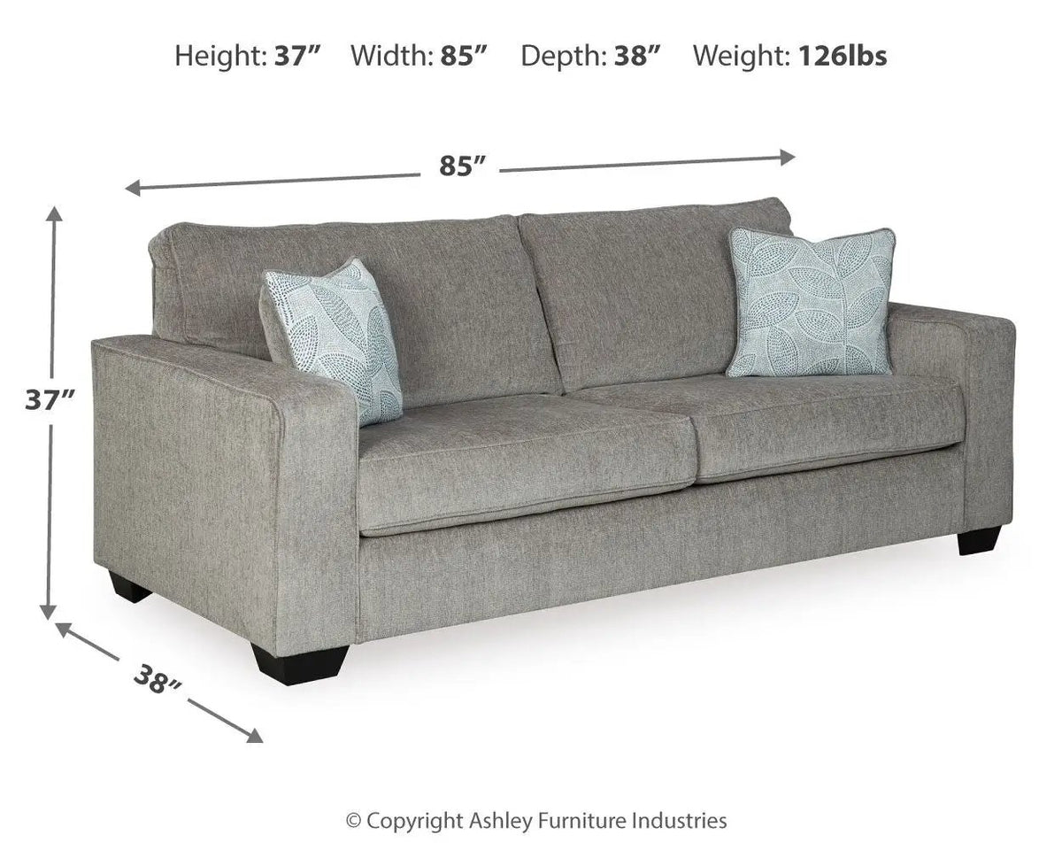 Altari Stationary Sofa | Sleek Track Arms | Plump Cushioning | Contemporary Profile