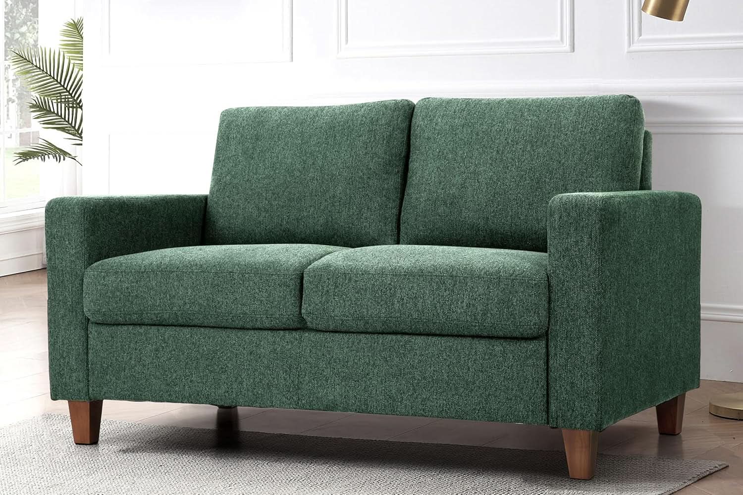 Green Mid Century Modern Couch and Loveseat Set for Small Spaces from PriceLows™