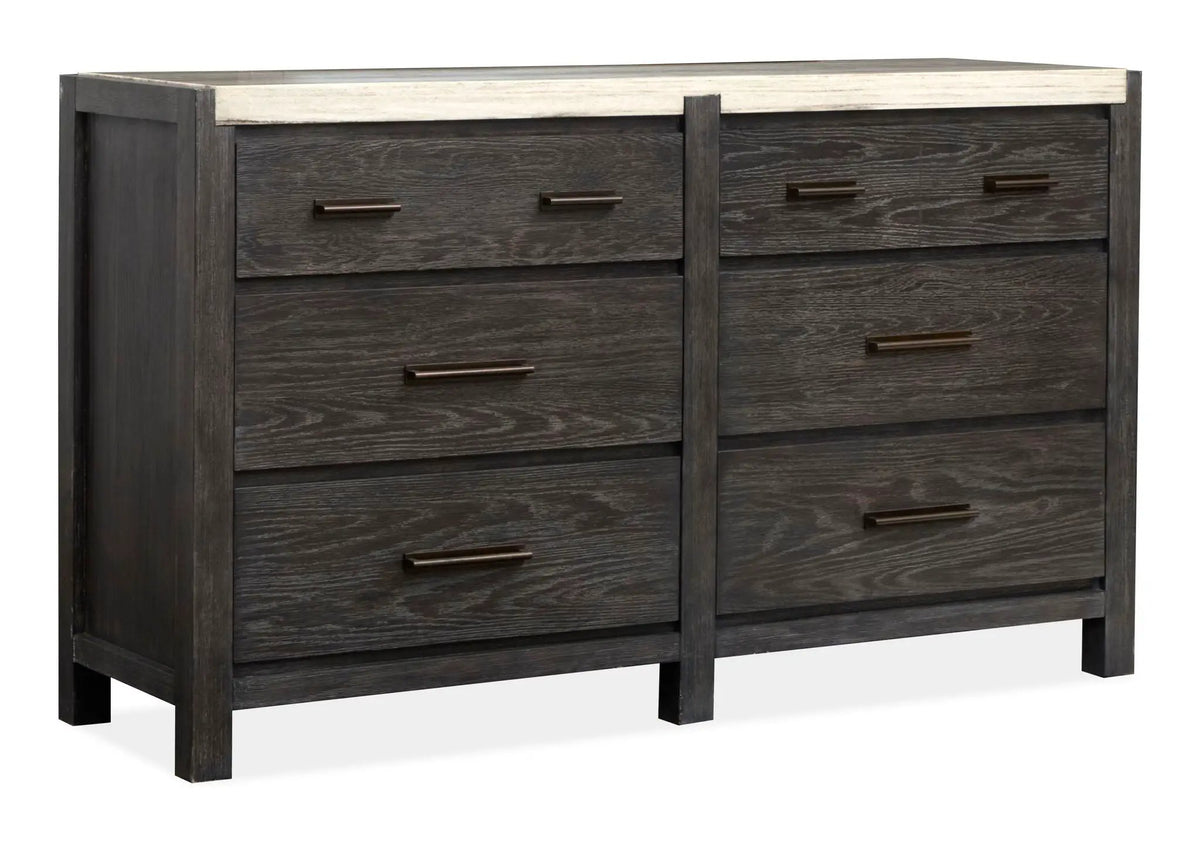 Plum Creek Drawer Dresser | 68 Inch Width | Seasonless Style | Tranquil Elegance
