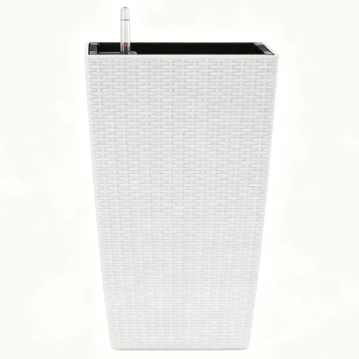 Square Planter | Automatic Watering | Dual Reservoir | Set of 2 White