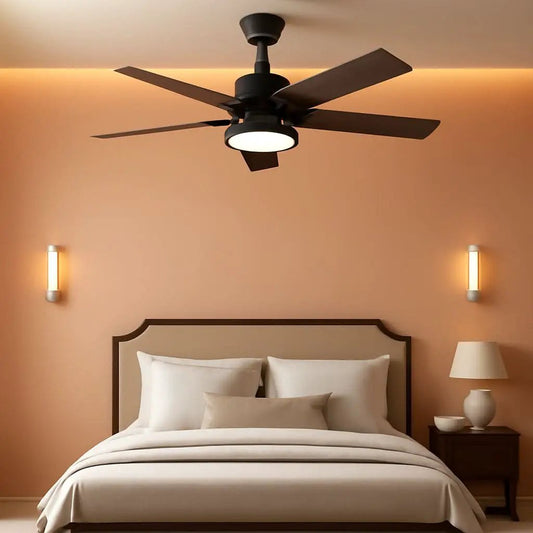 52 Inch Ceiling Fan With Light Remote Control Dimmable LED from PriceLows™