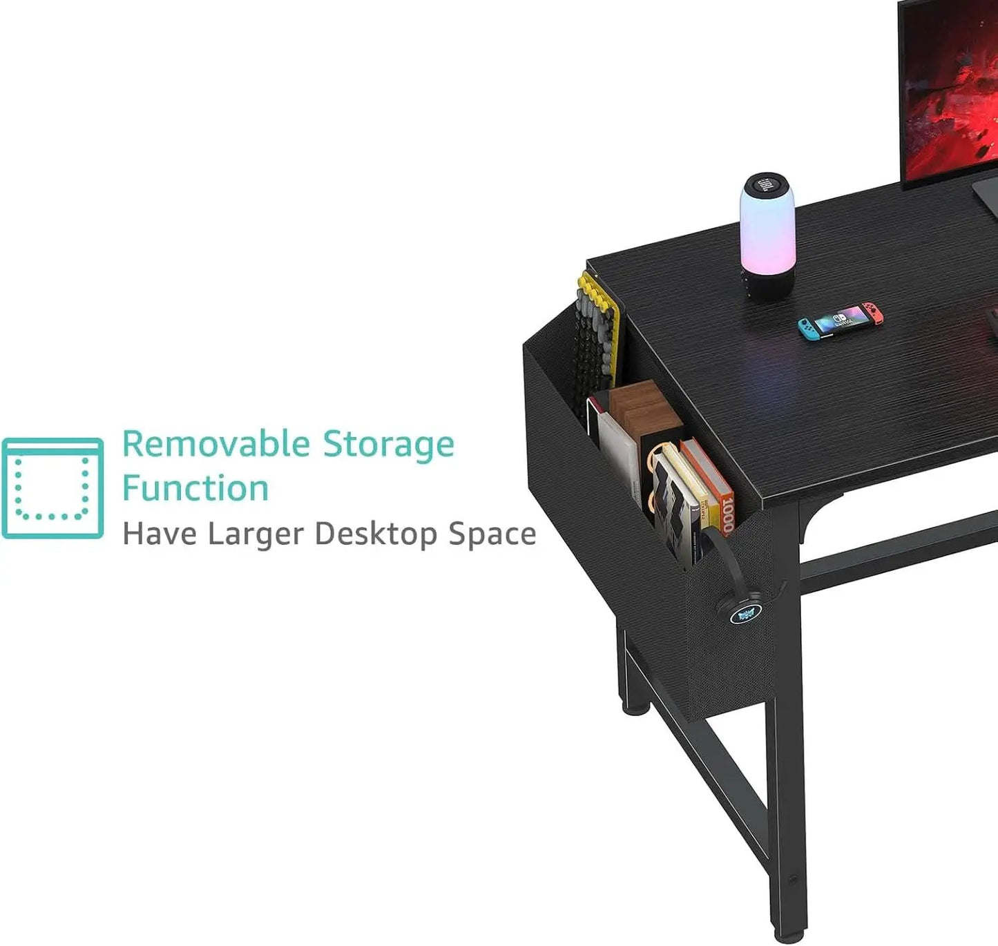 47 Inch Computer Desk With File Drawers For Small Space from PriceLows™