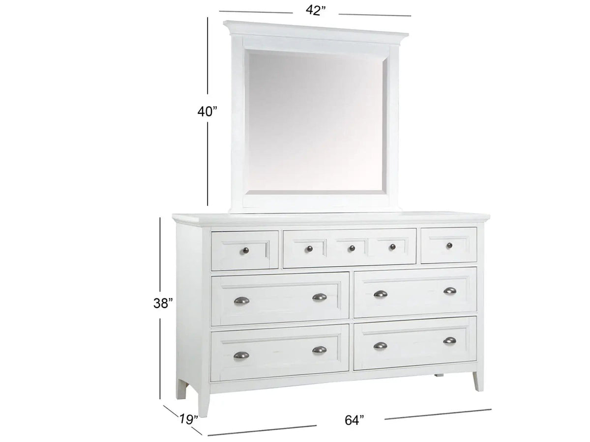 Heron Cove Two Tone Drawer Dresser | 2 Pieces | Bedroom Furniture | Bedroom