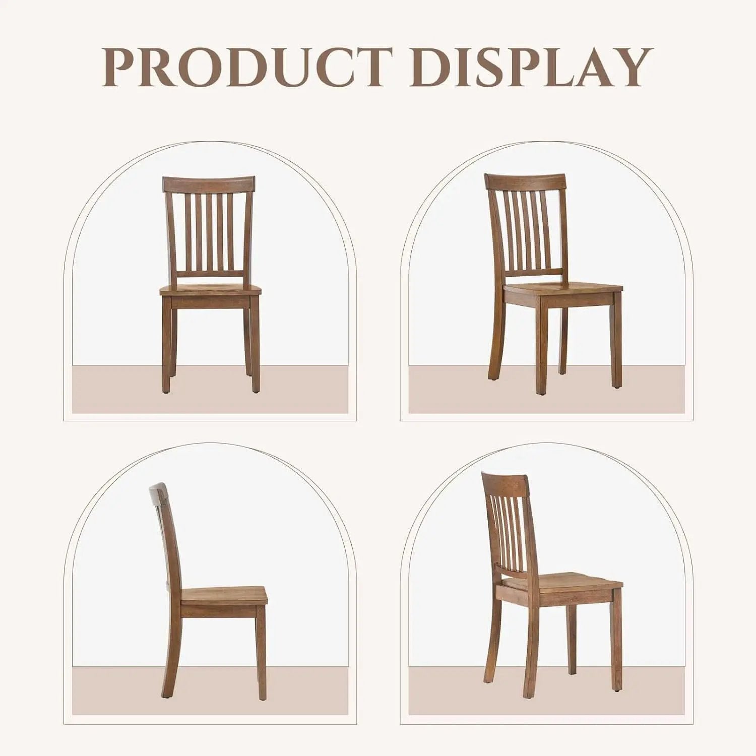 Windsor Spindle Back Dining Chairs Set Of 6 In Light Brown from PriceLows™