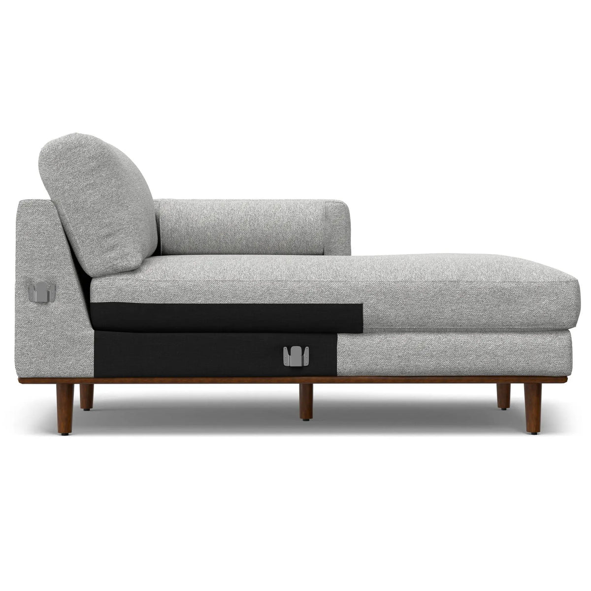 Morrison Upholstered Sectional Sofa | Genuine Aniline Leather | Chaise Cushions | 102.2 Inch Length