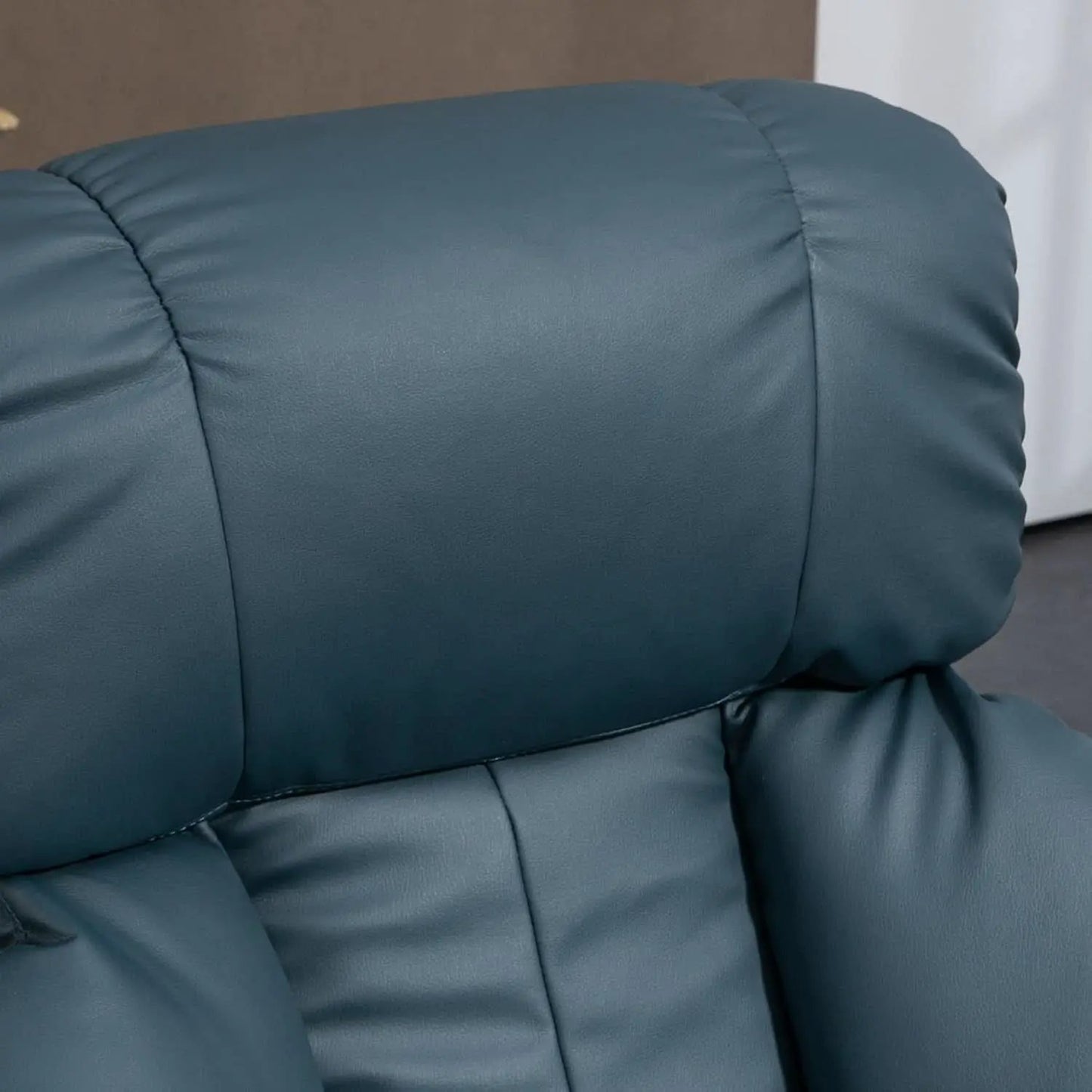 Blue Massage Recliner Chair With 360 Swivel Ottoman from PriceLows™