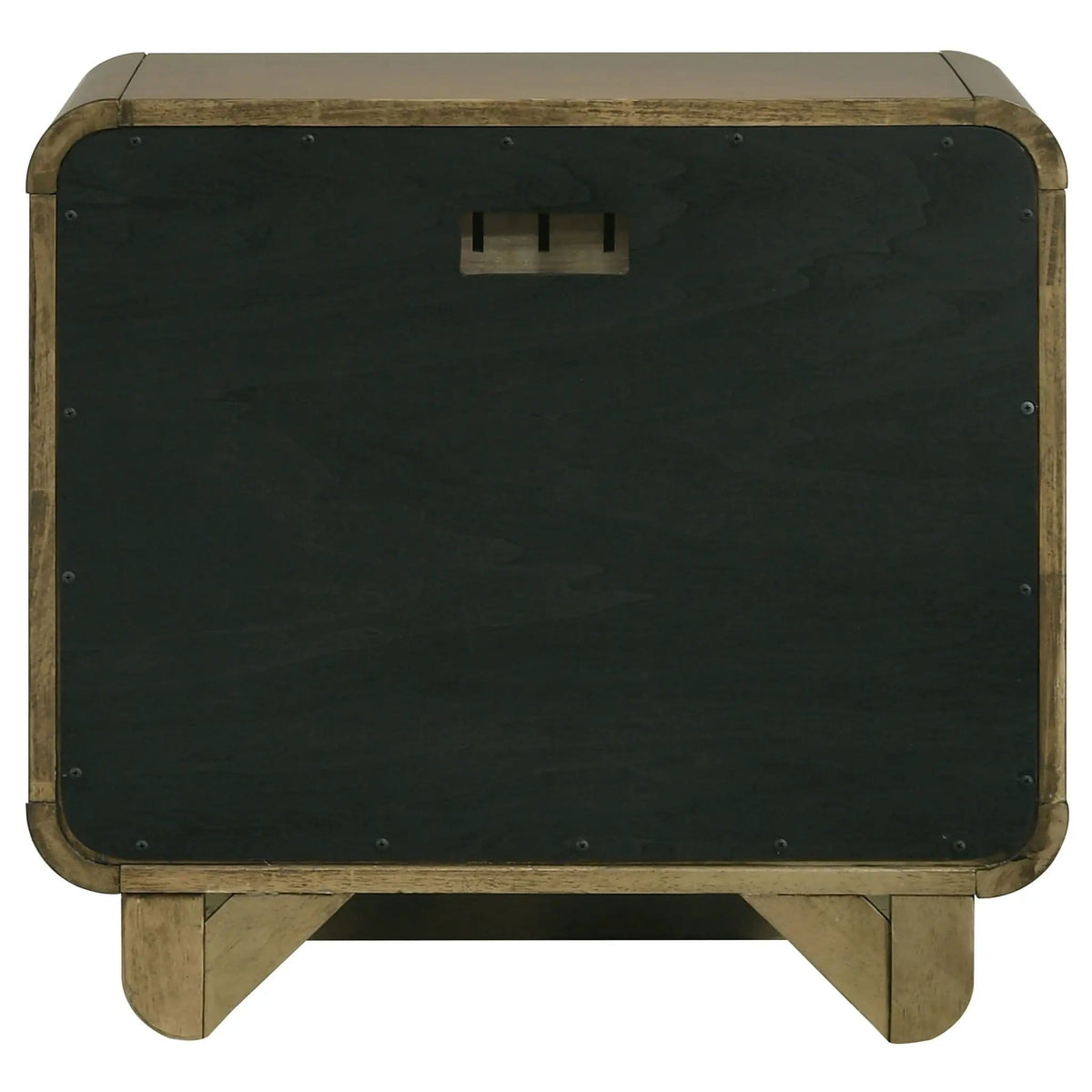Amsbury 2-drawer Nightstand Bedside Table Nutmeg | 26.75 x 16.5 x 25 in | Wood | Bedroom