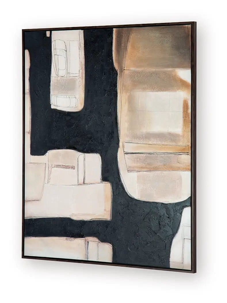 Feyville Wall Art | 50.25 x 1.63 x 60 in | Home Furniture | Black / Brown / Cream