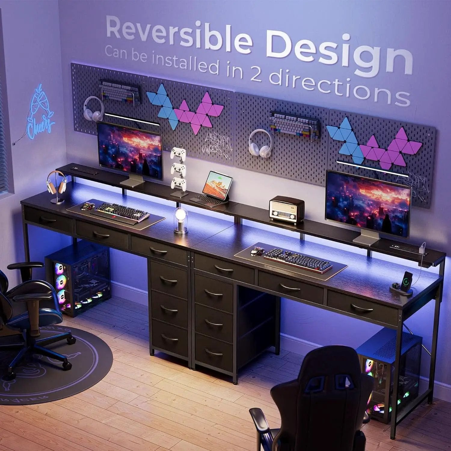 47 Inch RGB Gaming Desk For Home Office And Gaming Setup from PriceLows™