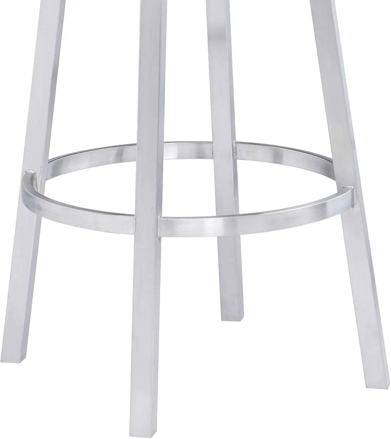 Modern Black Faux Leather Swivel Bar Stool for Kitchen from PriceLows™