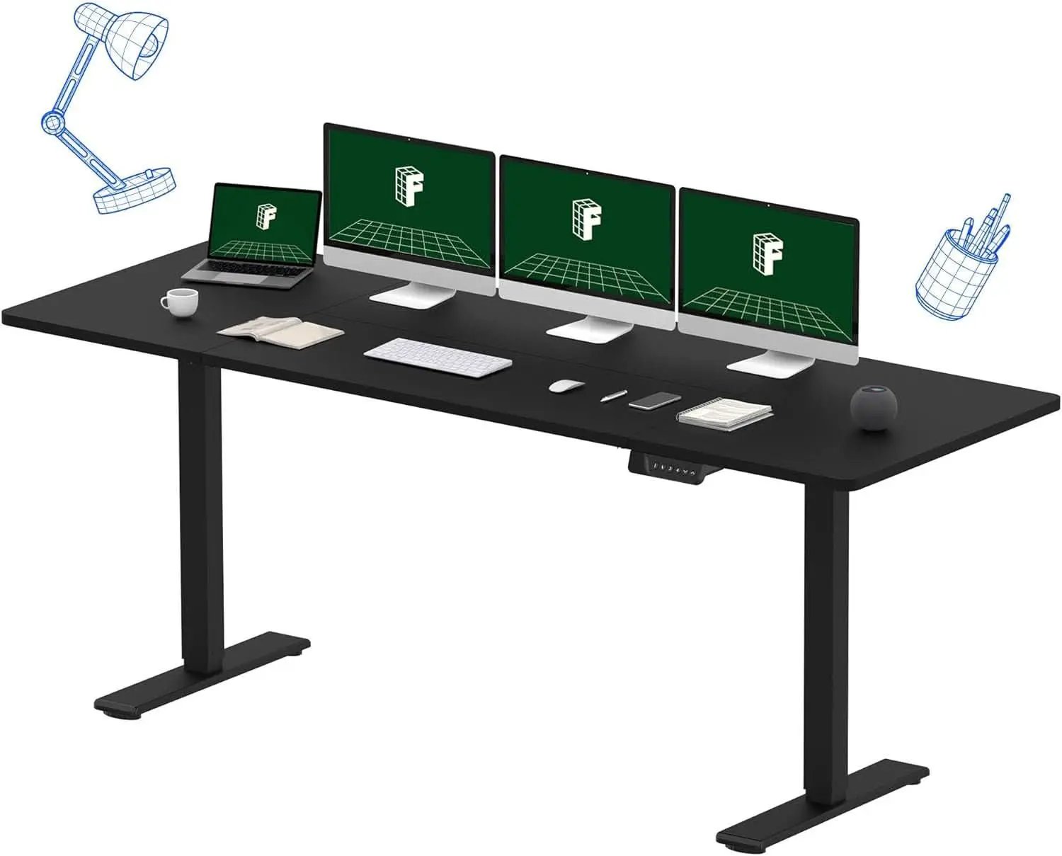 79 Inch Dual Motor Standing Desk With Memory Controller from PriceLows™