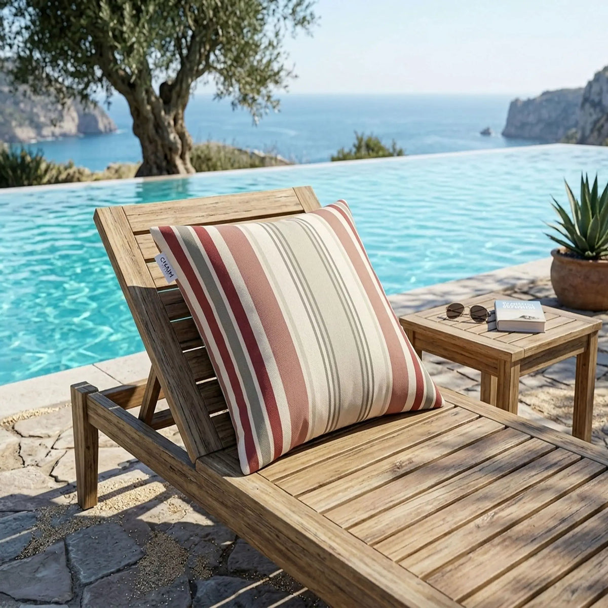 Outdoor Pillows | Set Of 2 | 18 Inch Square | Weather-Resistant Polyester