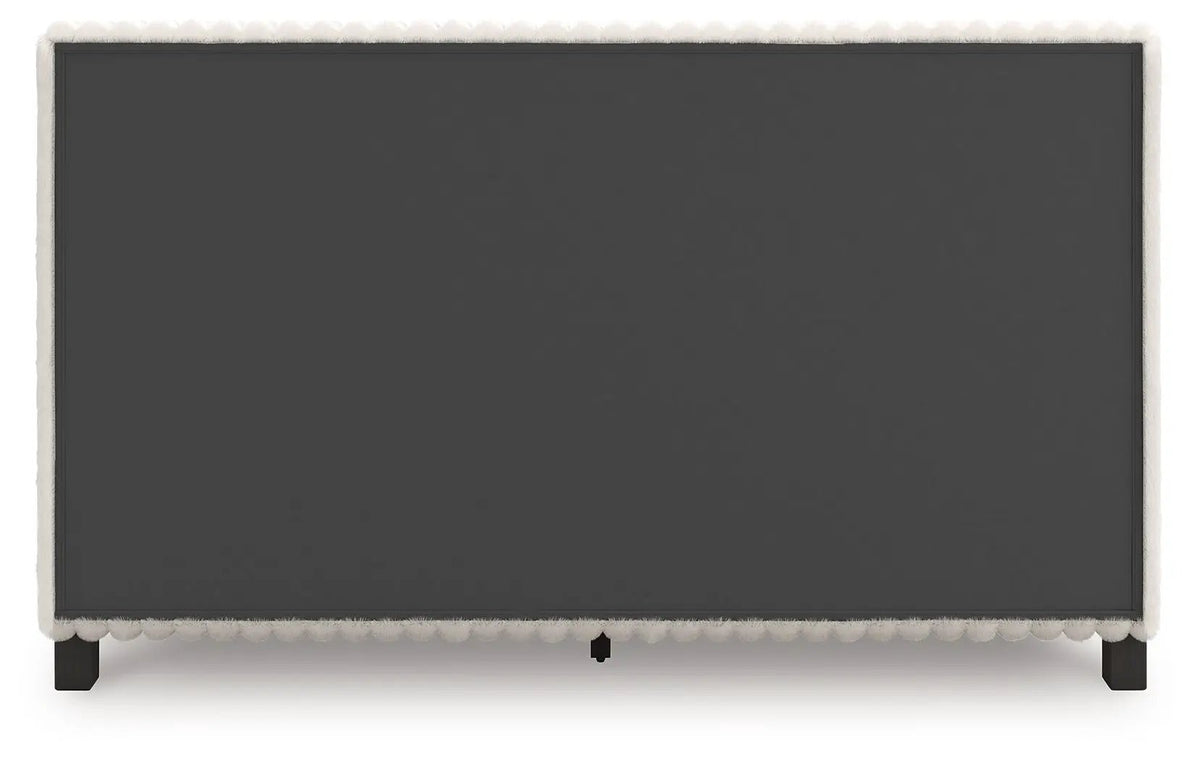 Zuraleus Upholstered Bed | Corded Fabric | Casual Contemporary Style | 91.25 Inch Width