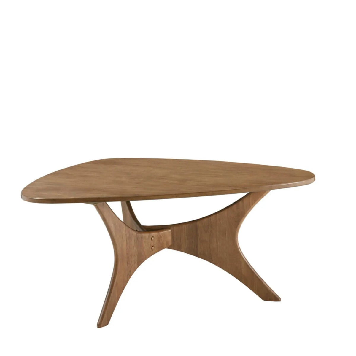 Triangle Accent Table | Wood Veneer Top | Natural Elm Finish