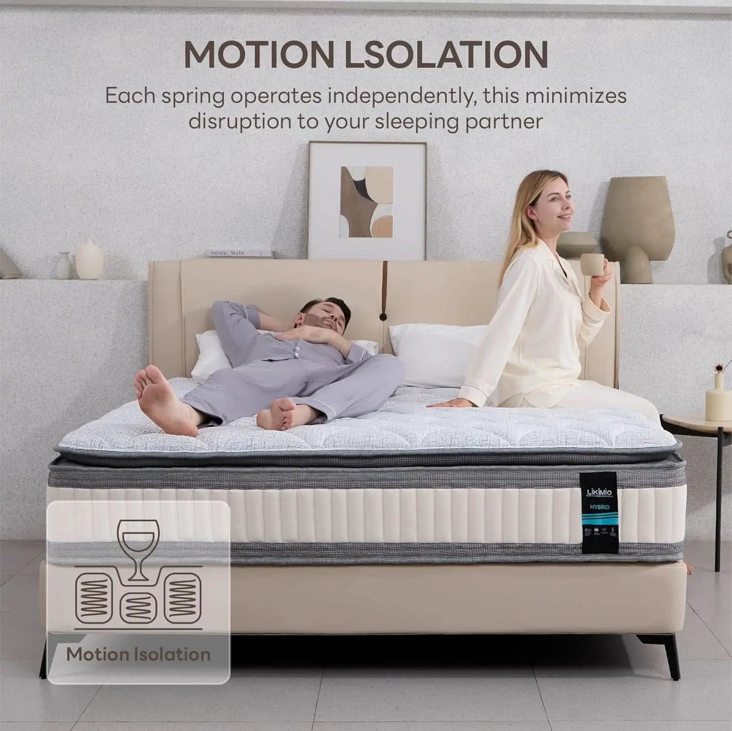 Full Gel Memory Foam Mattress TenInch Zoned Pressure Relief from PriceLows™