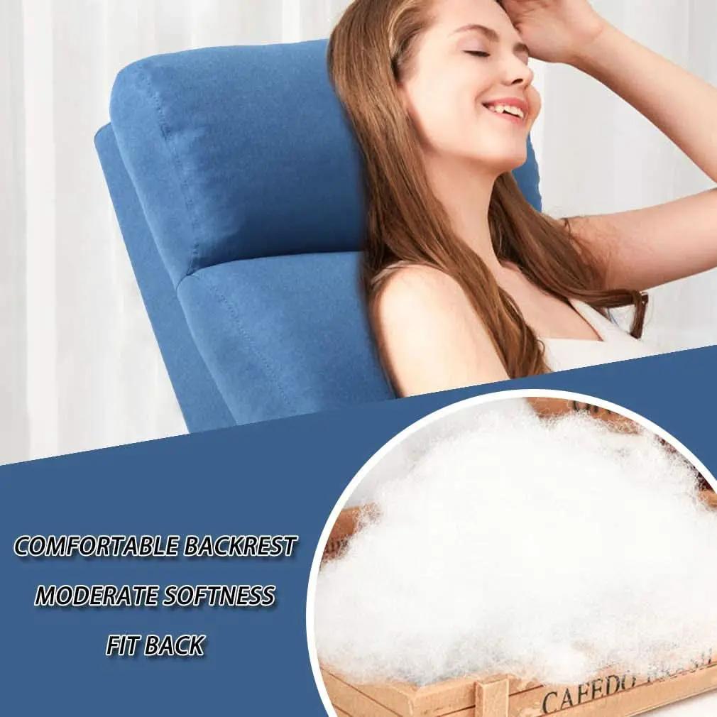 Blue Fabric Recliner Chair For Living Room Home Theater from PriceLows™