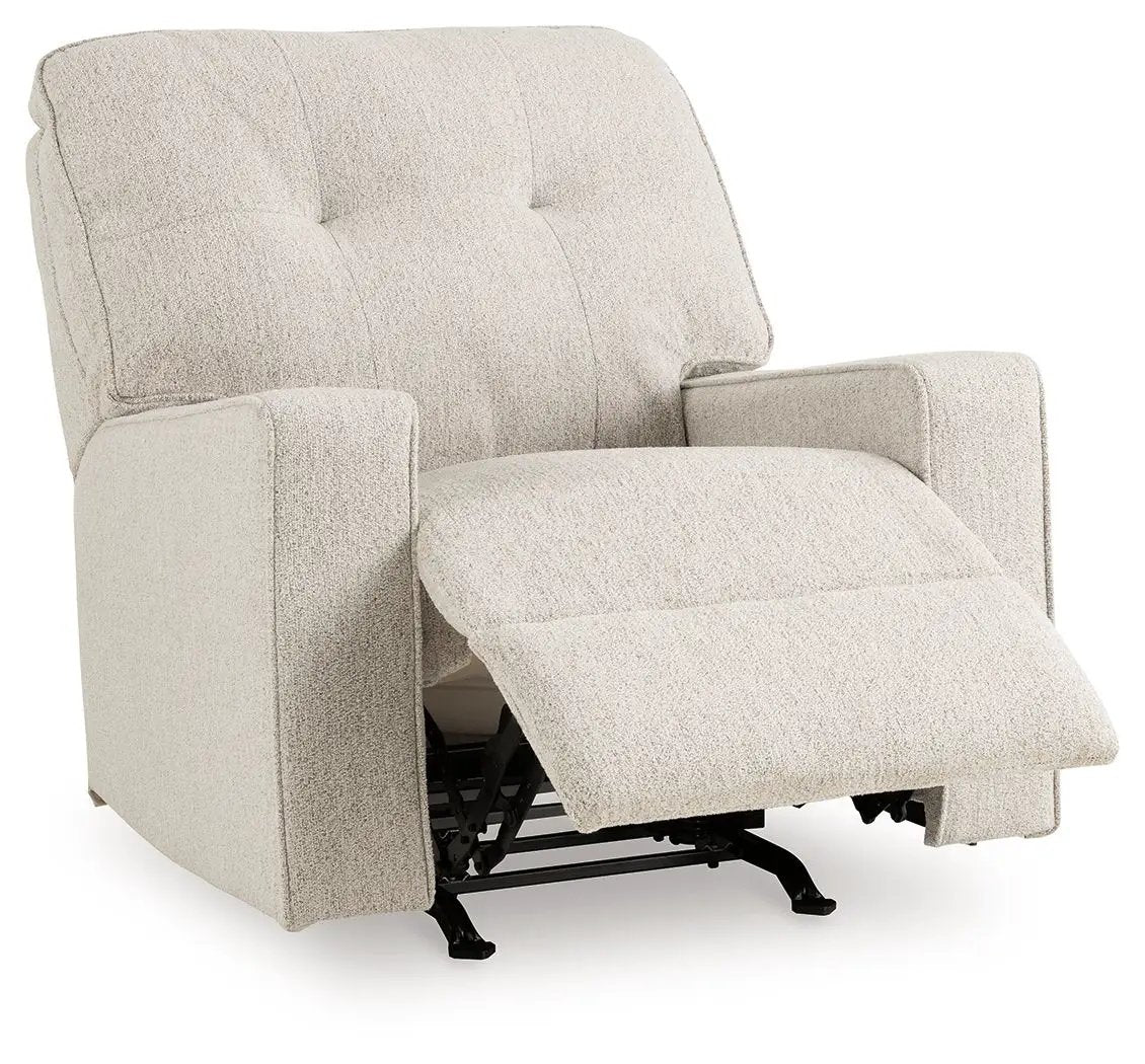 Rocker Recliner | Track Arms | Easy Pull Tab | Transitional Style