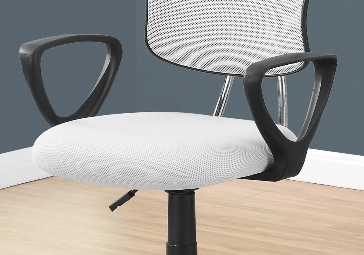 Kids Mid-Back Office Chair | Adjustable Height Swivel | Armrests | 5-Star Base