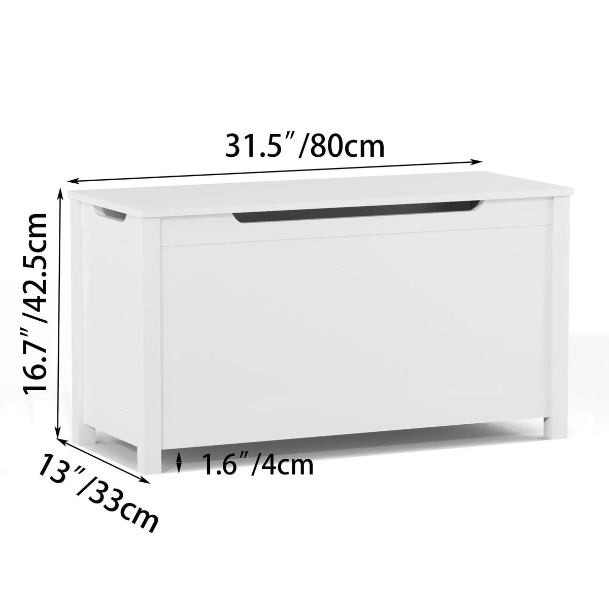 Toy Storage Box | Safety Hinged Lid | 2.7 Cubic Feet
