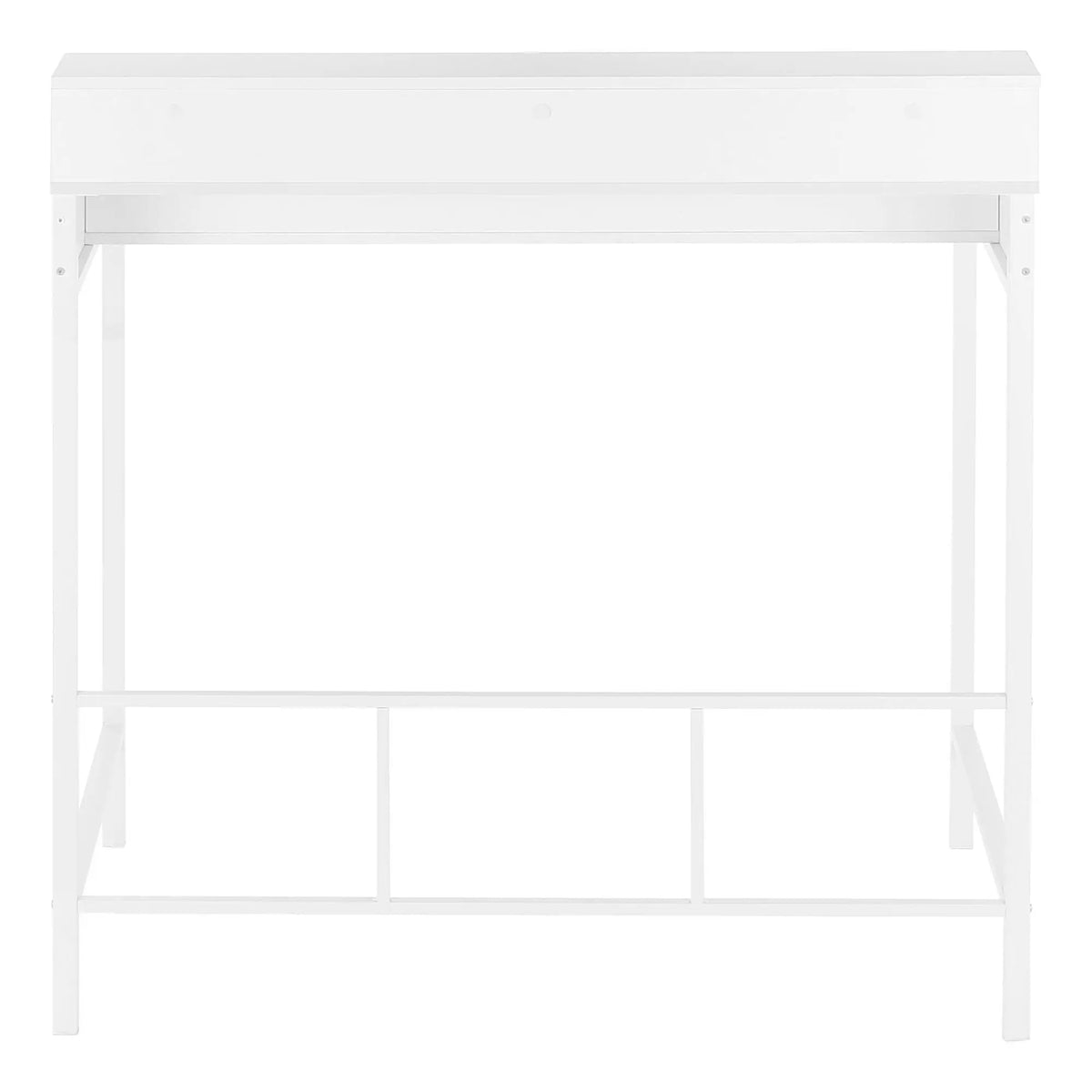 Standing Computer Desk | 47.5 Inch Height | Storage Shelves | Sturdy Metal Legs