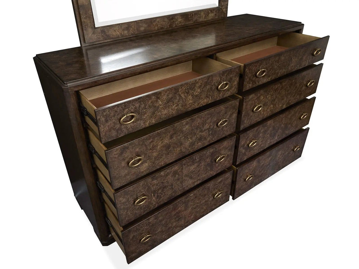 Rowan Drawer Dresser | 2 Pieces | Brass | Bedroom