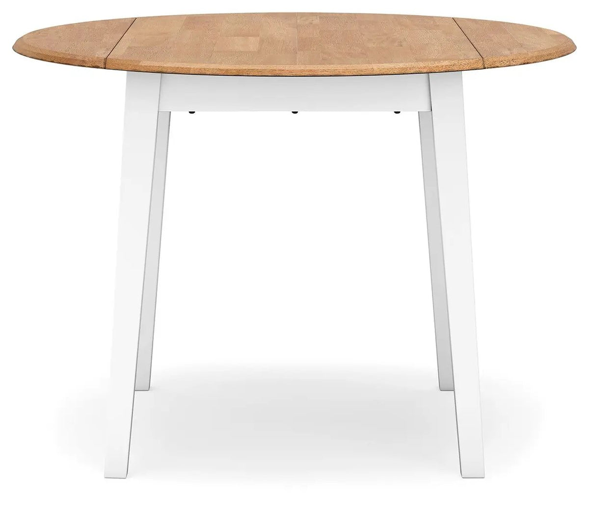 Gesthaven Round Drop Leaf Table Set | 5-Piece | Dining Room Furniture | Natural Wood Tone