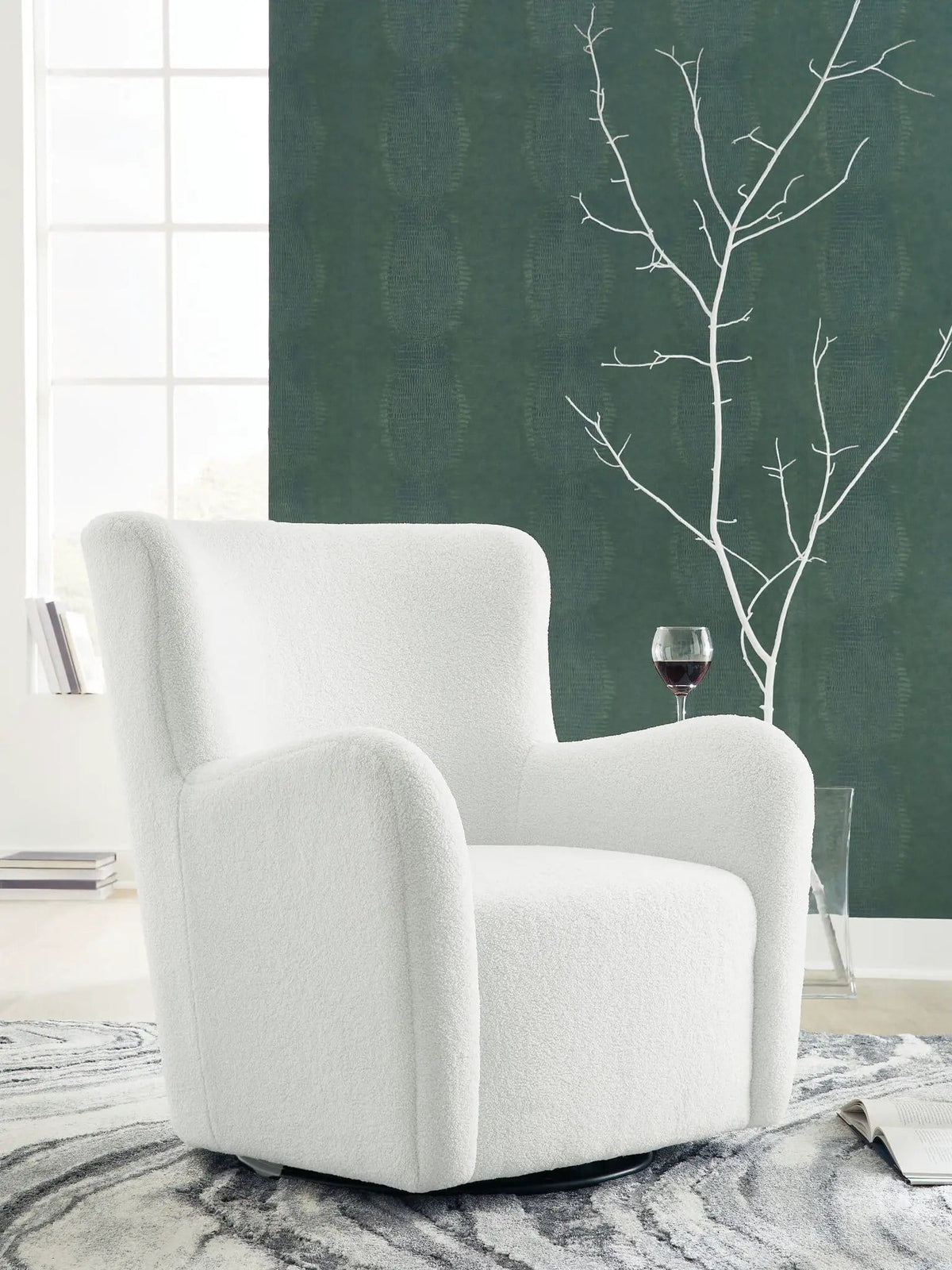 Rowenburg Swivel Glider Accent Chair | 3 Pieces | Living Room Furniture | Living Room