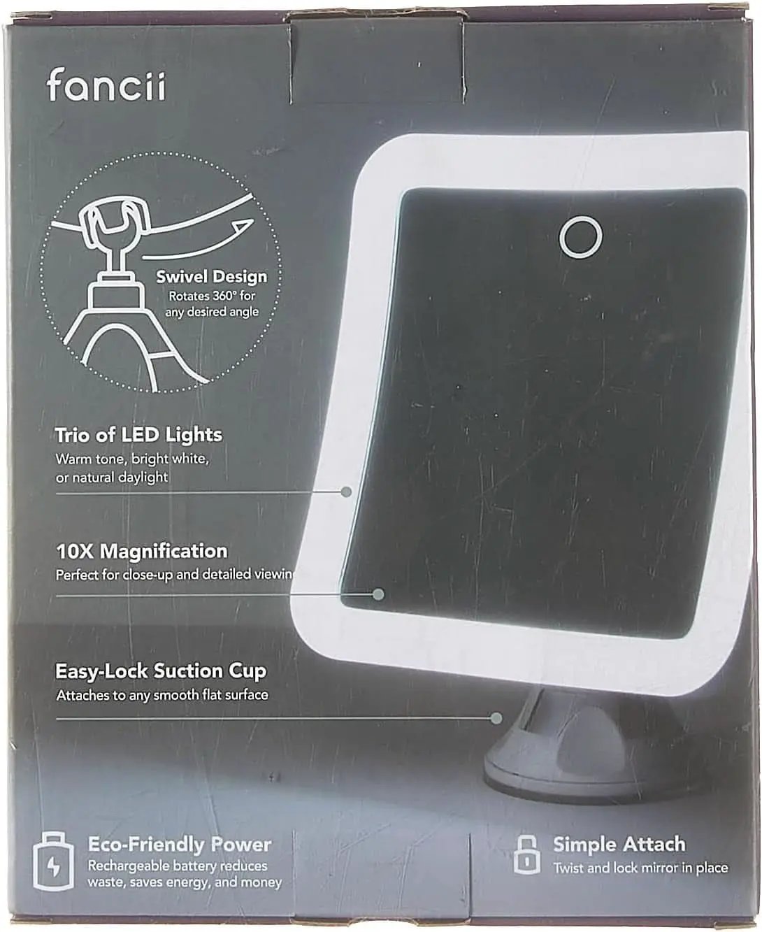 Rechargeable 10X Magnifying Mirror With LED Lights from PriceLows™