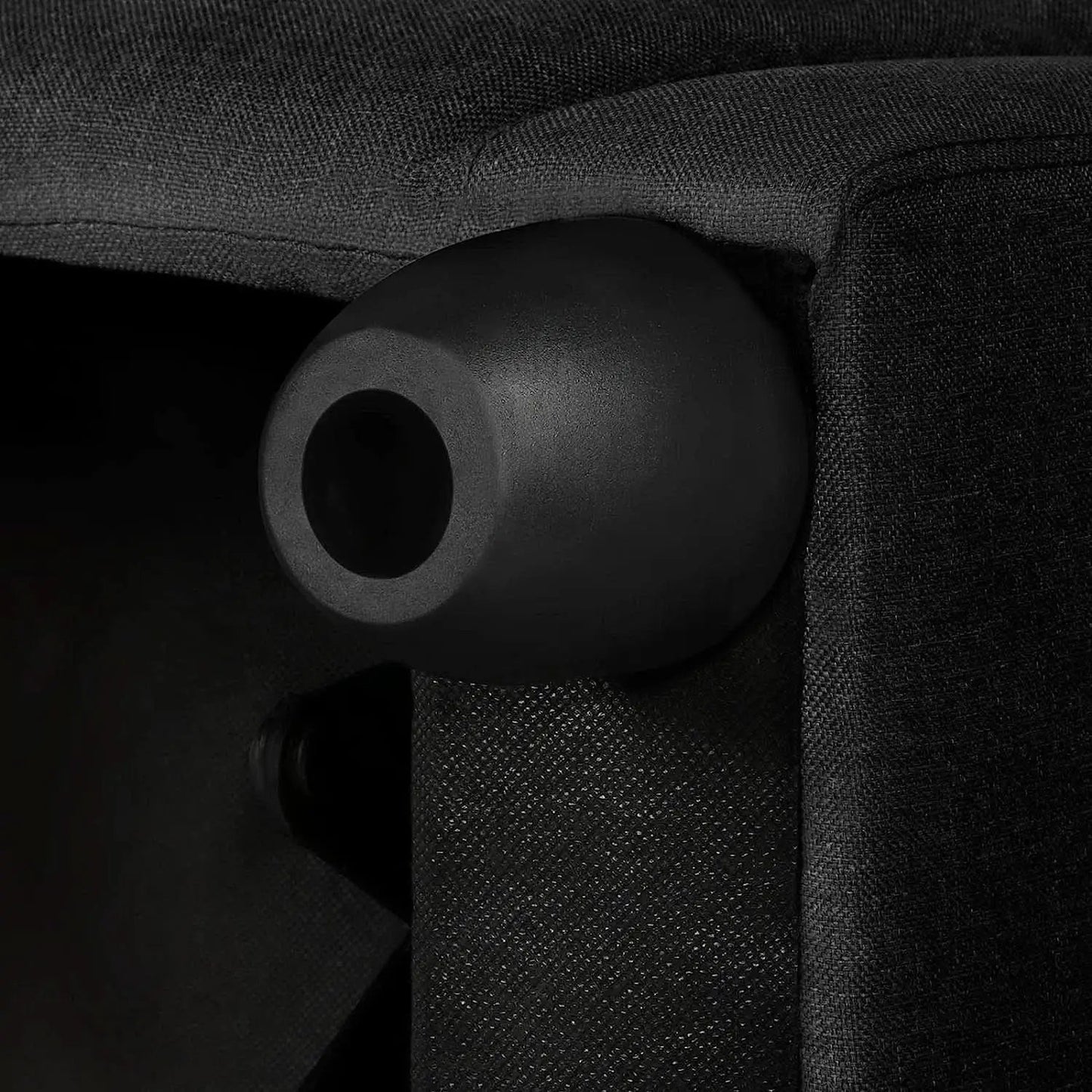 Fabric Push Back Recliner Chair Pocket Spring Matte Black from PriceLows™