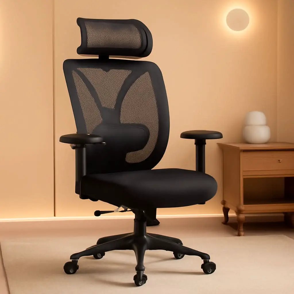 Raynor Black Ergonomic Desk Chair With Lumbar Support from PriceLows™