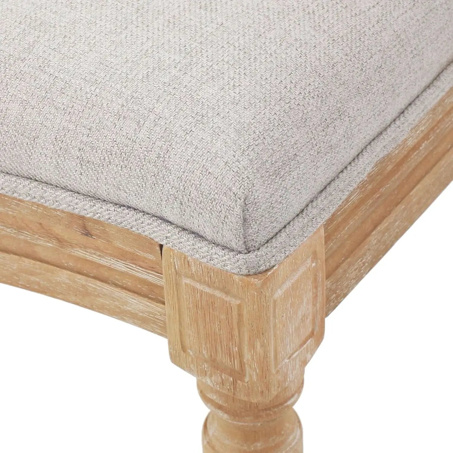 Phinnaeus Beige Polyester Fabric Dining Chairs Set Of 2 from PriceLows™