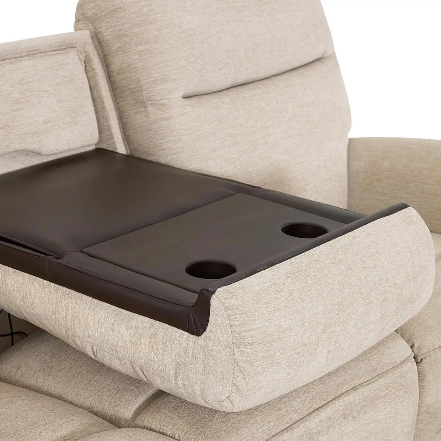 87.8 Inch Wall Hugger Reclining Sofa With Drop Down Table from PriceLows™