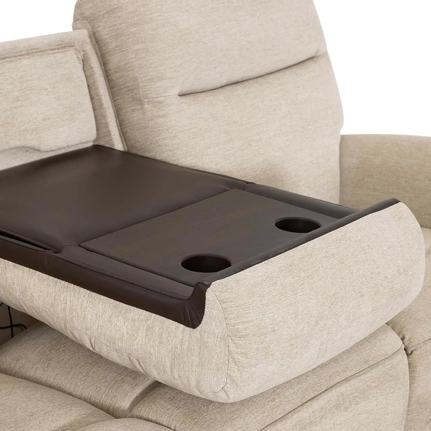 87.8 Inch Wall Hugger Reclining Sofa With Drop Down Table from PriceLows™