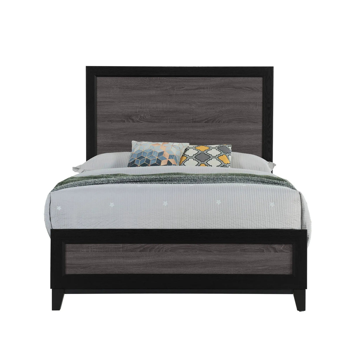 Soluto Bed | Two-Tone Color Scheme | Solid Wood And LVL | 79.3 Inch Length