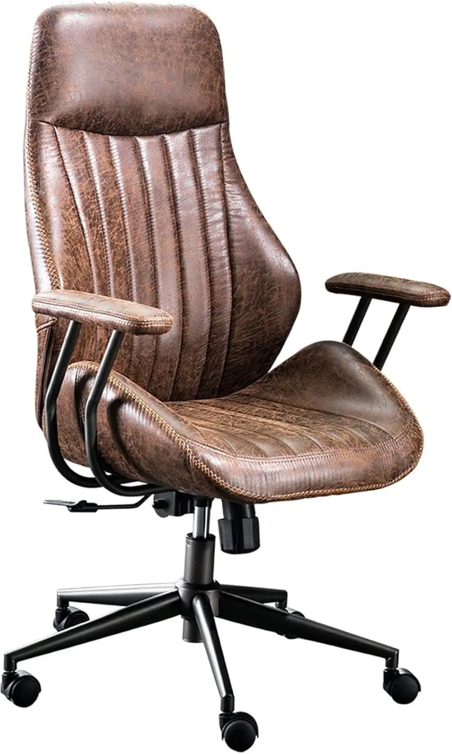 Ergonomic Office Chair High Back Dark Coffee Executive from PriceLows™