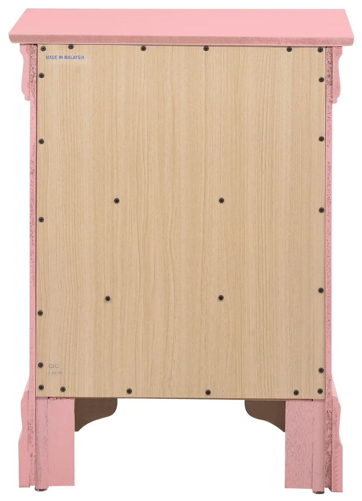 Louis Phillipe Nightstand | Traditional Wood Design | English Dovetailed Drawers | Metal Center Guides