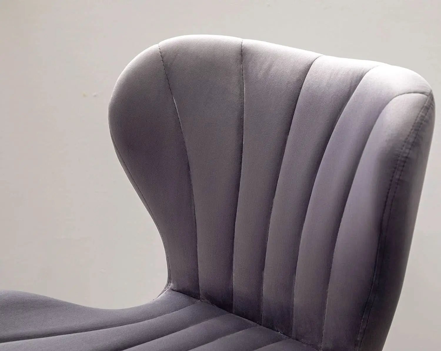 Velvet Adjustable Swivel Barstools Gray Set of Two from PriceLows™