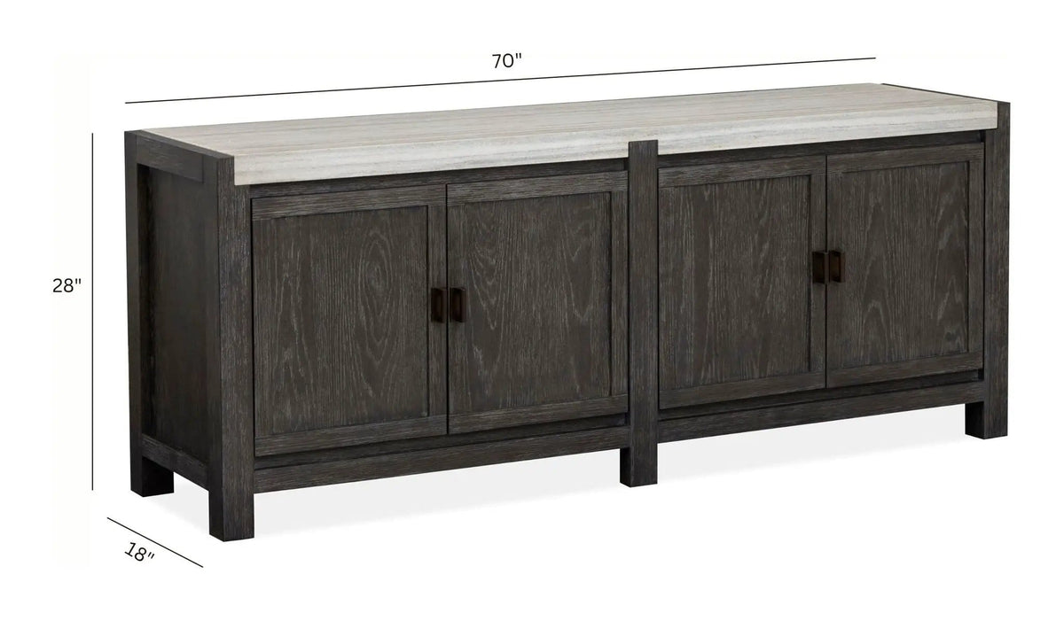 Plum Creek Door Console TV Stand | 2 Pieces | Living Room Furniture | Living Room