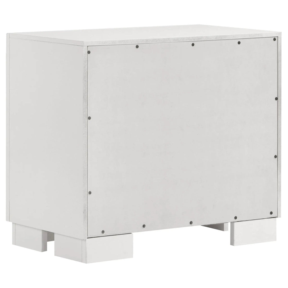 Jessica 2-drawer Nightstand Snow | 26 x 15 x 23 in | Wood | White